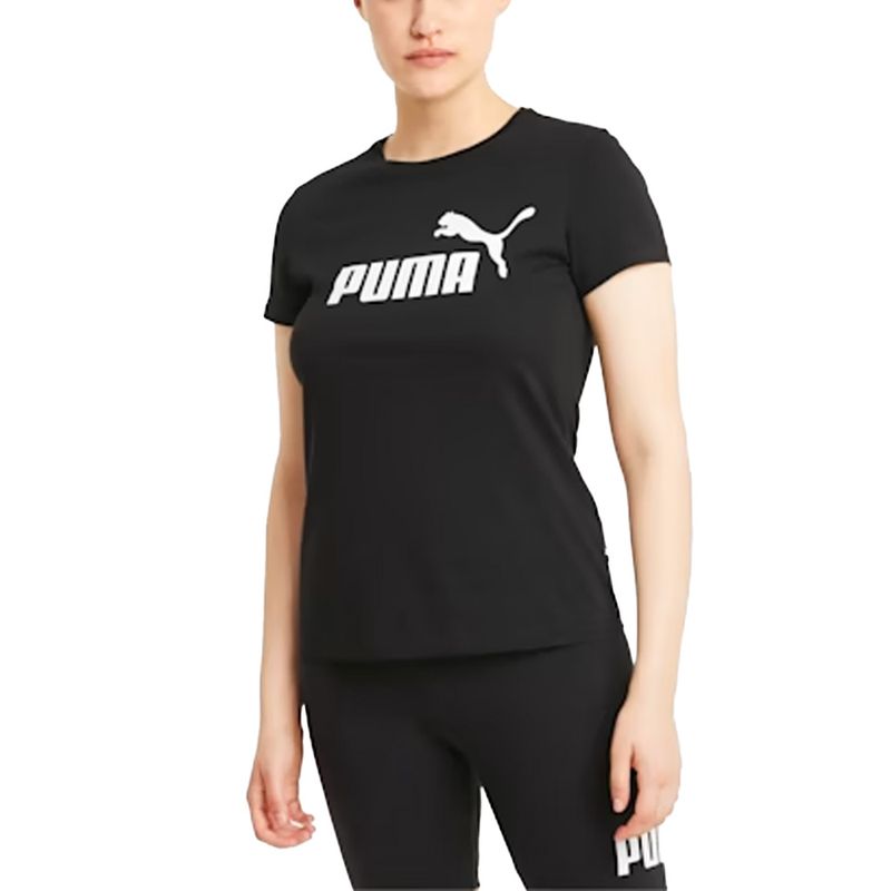 REMERA PUMA ESS LOGO TEE MUJER Red Sport