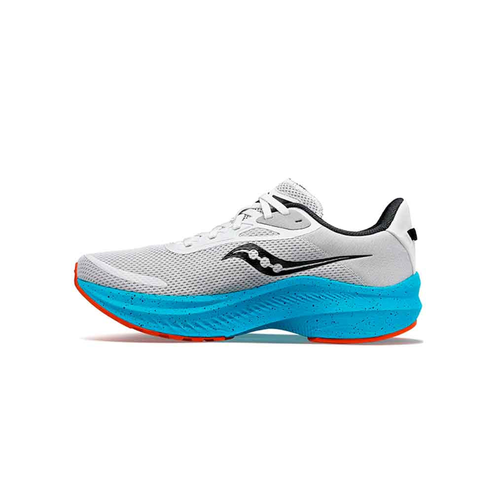 Saucony Axon Sneakers For Kids - Breathable Leather & Mesh Athletic Shoes (Unisex Big Kid) - View #3
