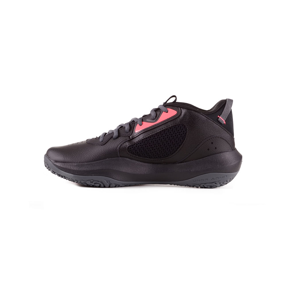 Under Armour Lockdown 6 Basketball Shoes Mens 11.5 Black Pink 3025616-002 Unisex Under Armour Lockdown 6 Basketball Shoes main image 4