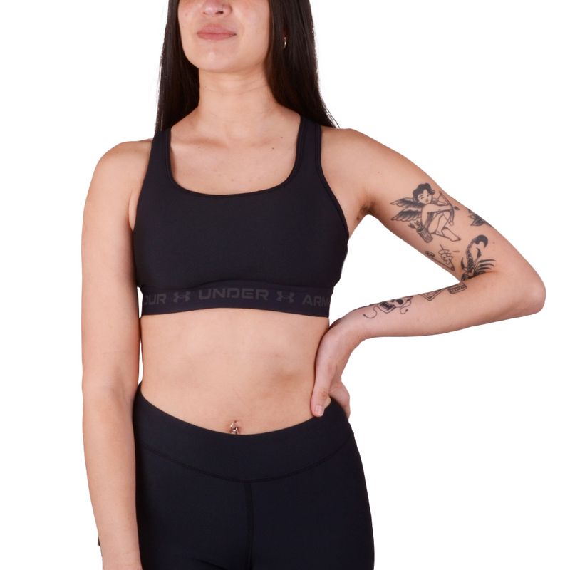 UNDER ARMOUR CROSSBACK MID BRA 1361034-001 Black