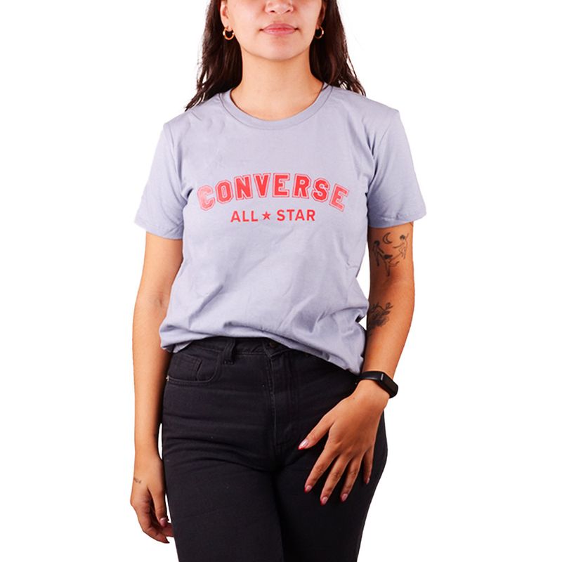REMERA CONVERSE LINE TEE MUJER Red Sport