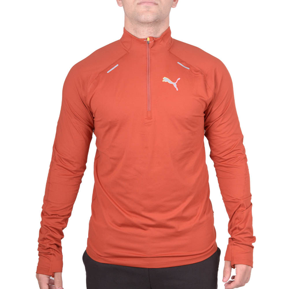 BUZO PUMA RUN CLOUDSPUN 1/4 ZIP - Red Sport